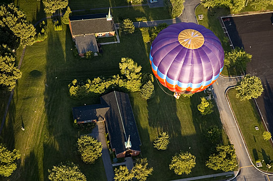 Un tour en montgolfière