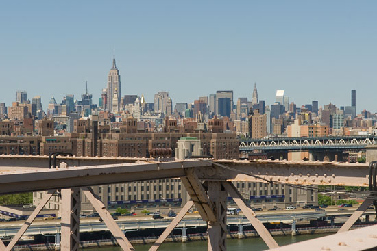 Manhattan depuis le pont de Brooklyn