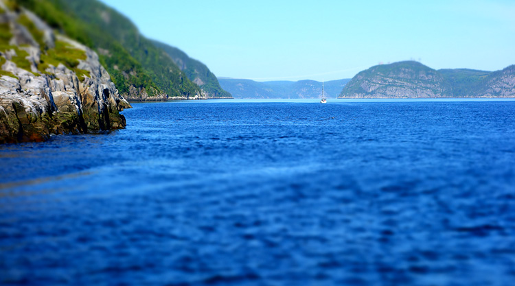 Fjord saguenay depuis l'Anse de roche